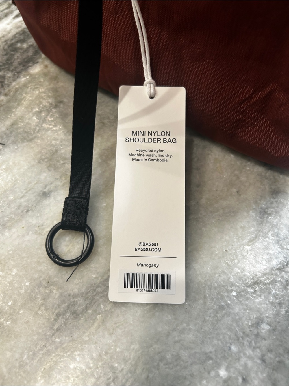 BAGGU Maroon Shoulder Bag - Picture 6 of 12
